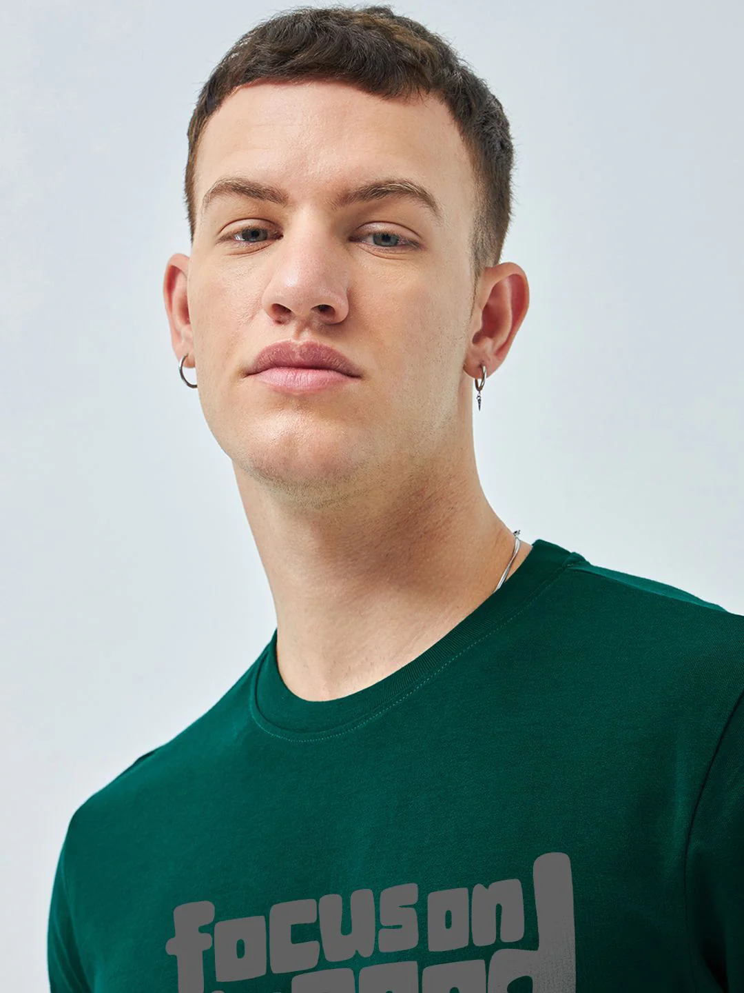 Bewakoof Men Typography Printed Round Neck Cotton T-shirt - Image 2