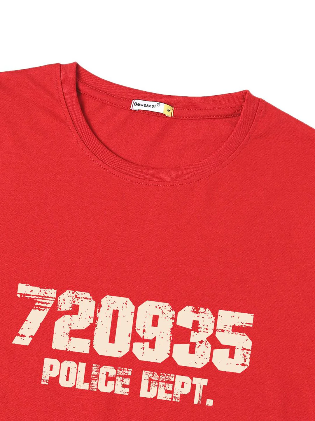 Bewakoof Men Typography Printed Round Neck Cotton T-shirt - Image 6