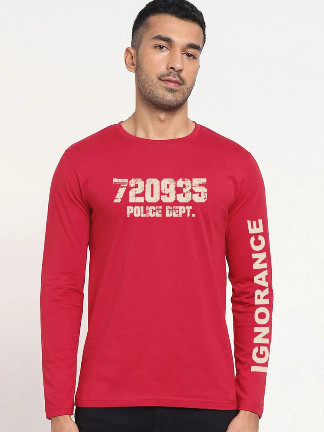 Bewakoof Men Typography Printed Round Neck Cotton T-shirt - Image 9