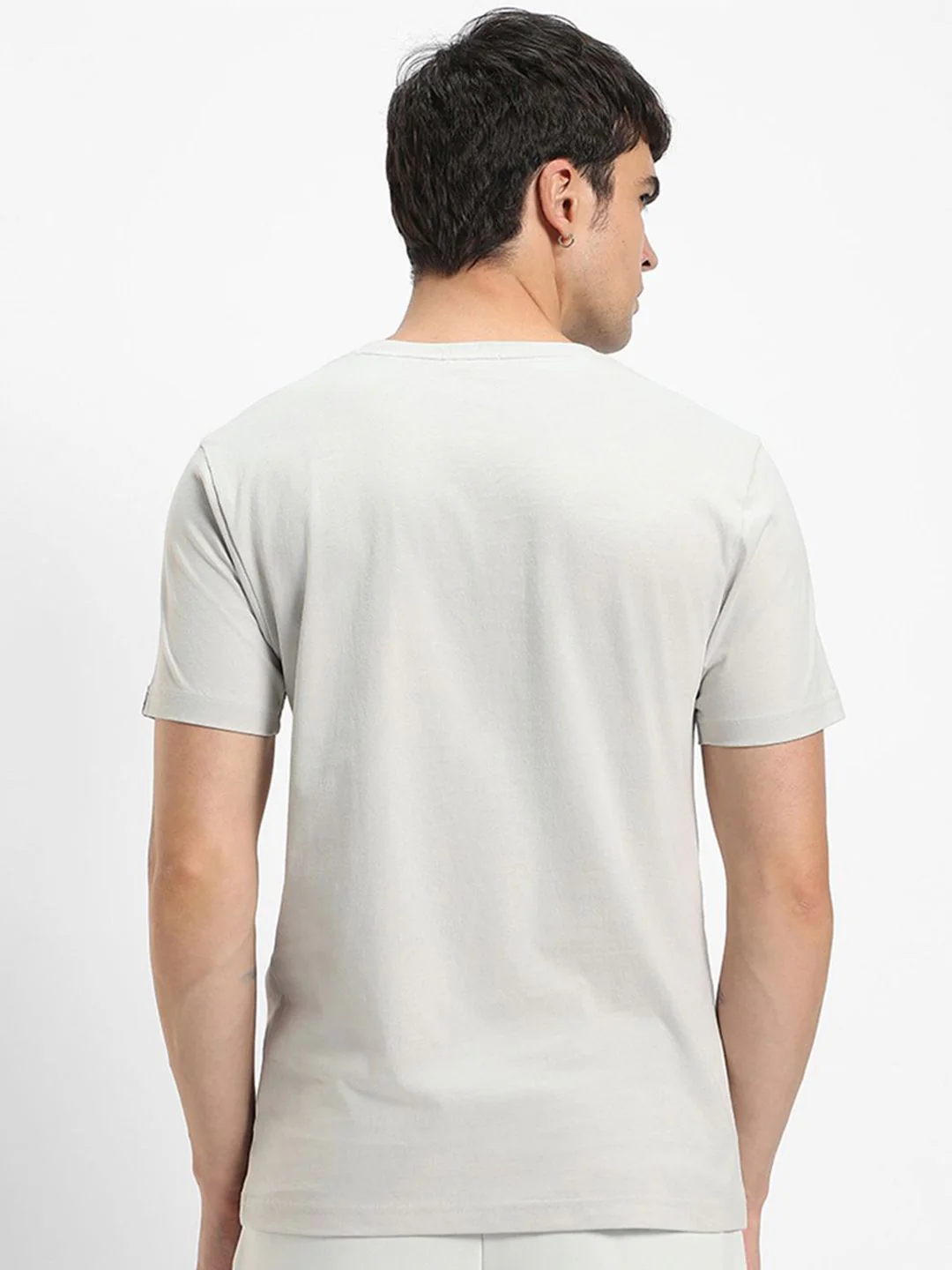 Bewakoof Men Typography Printed Round Neck Pure Cotton T-shirt - Image 5
