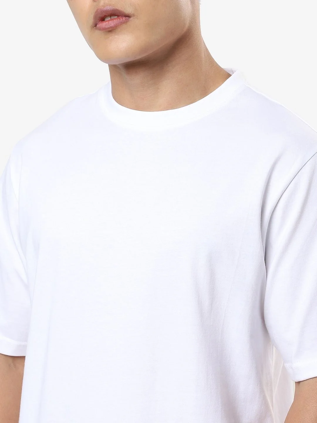 Bewakoof Men White Oversized T-shirt - Image 3