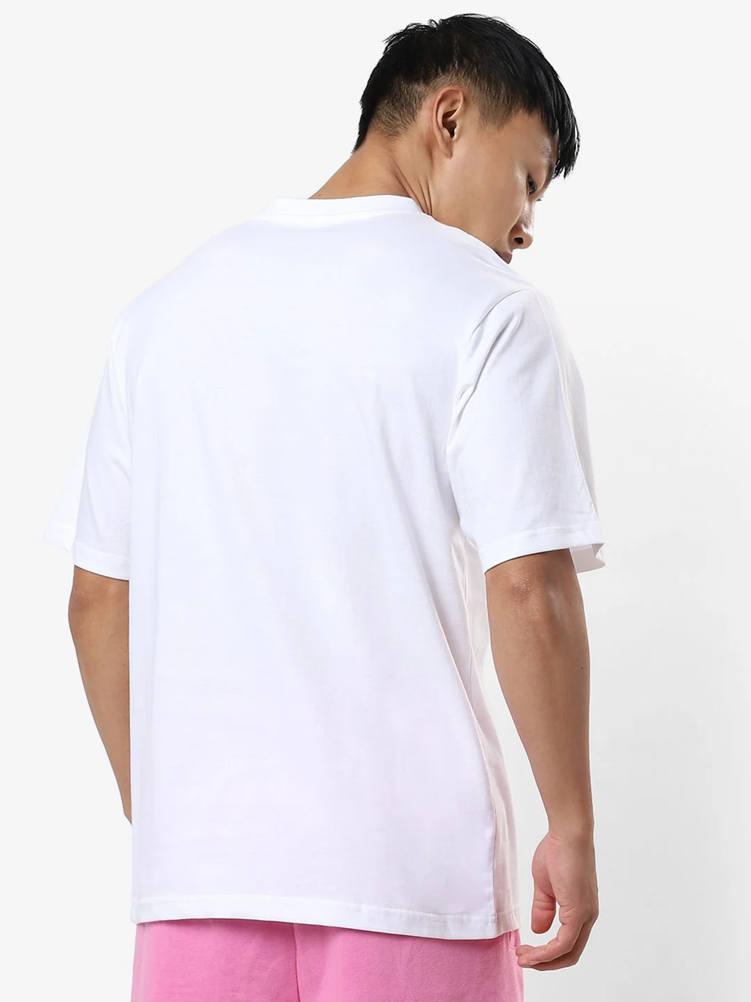 Bewakoof Men White Oversized T-shirt - Image 4