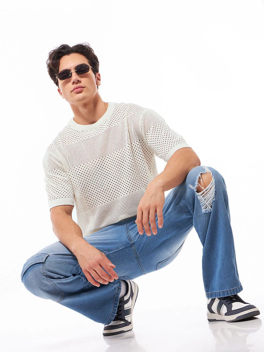Bewakoof Pure Cotton Gardenia Regular Fit Flatknit T-shirt - Image 4