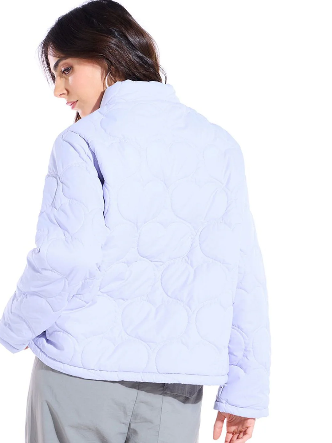 Bewakoof Mock Collar Oversized Puffer Jacket - Image 5