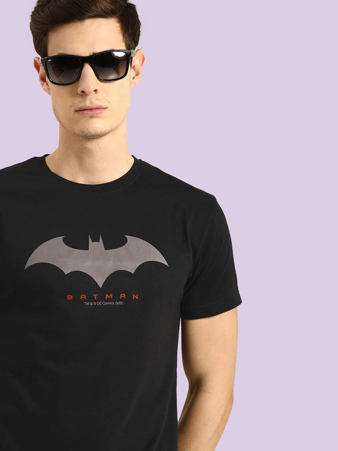 Bewakoof Official Dc Merchandise Batman Outline Logo T-Shirt - Image 3