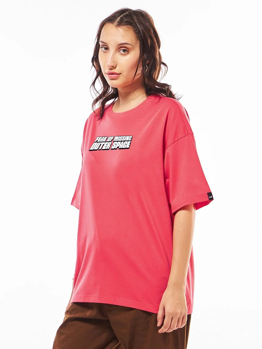 Bewakoof Official Disney Merchandise Lilo & Stitch Printed Pure Cotton Oversized T-Shirt - Image 3
