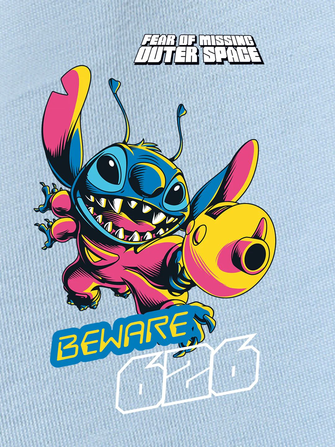 Bewakoof Official Disney Merchandise Lilo & Stitch Pure Cotton Printed Oversized T-Shirt - Image 6