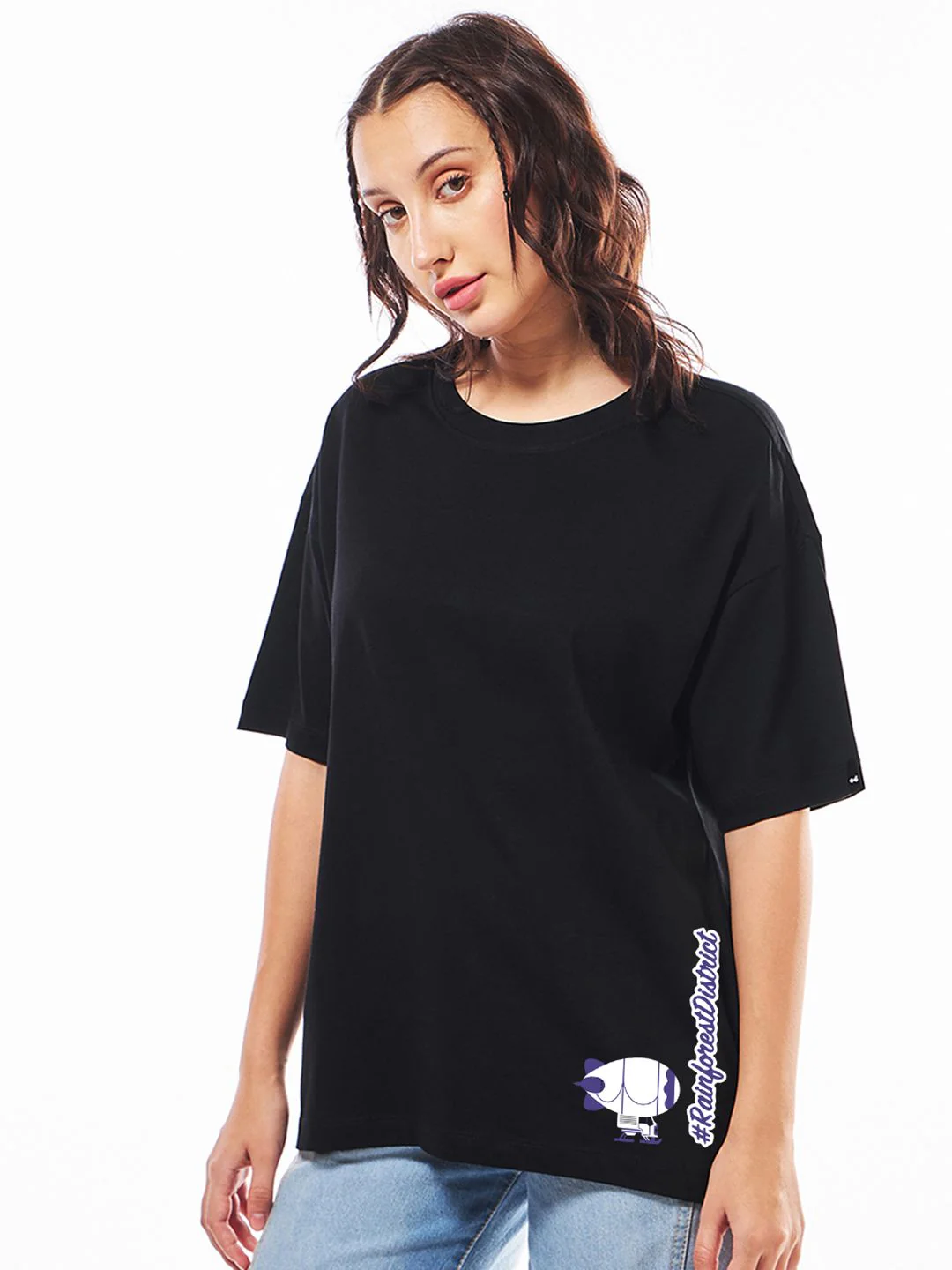 Bewakoof Official Disney Merchandise Women's Zootopia Graphic Printed Oversized T-Shirt - Image 2