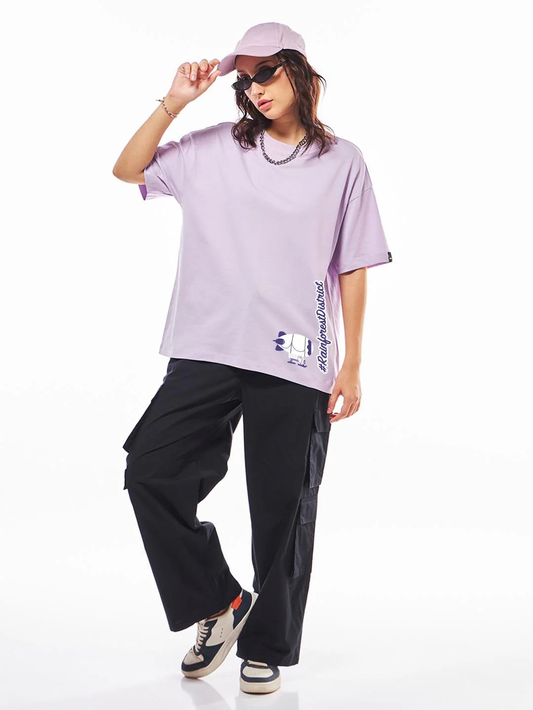 Bewakoof Official Disney Merchandise Zootopia Printed Pure Cotton Oversized T-Shirt - Image 5