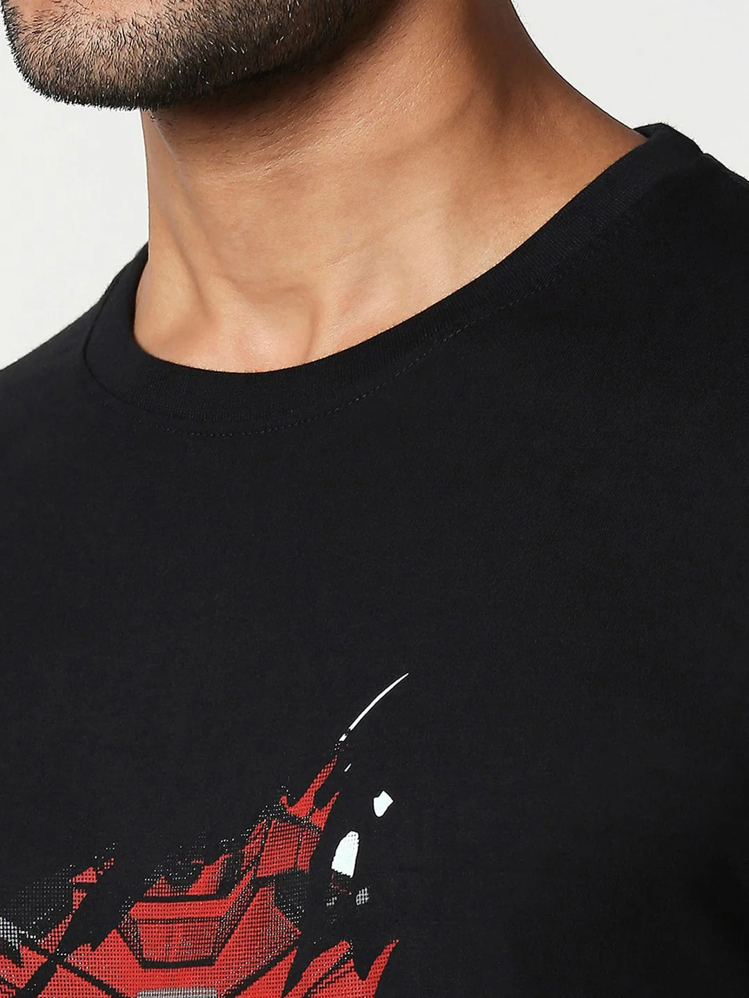 Bewakoof Official Marvel Merchandise Iron Man Of War Graphic Pure Cotton Printed T-Shirt - Image 2