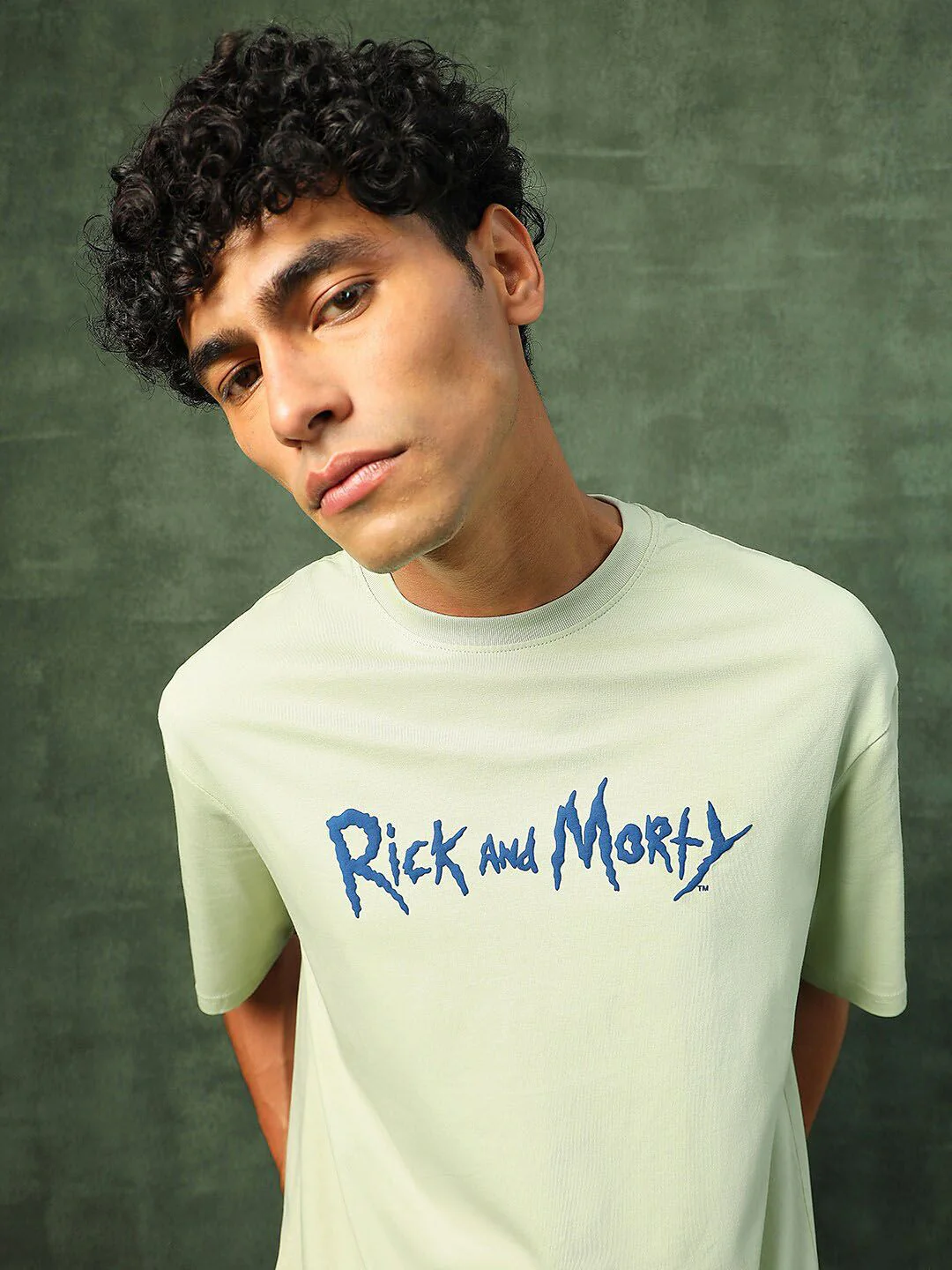Bewakoof Official Rick and Morty Merchandise  Stoned Rick Morty Printed Oversized T-shirt - Image 3