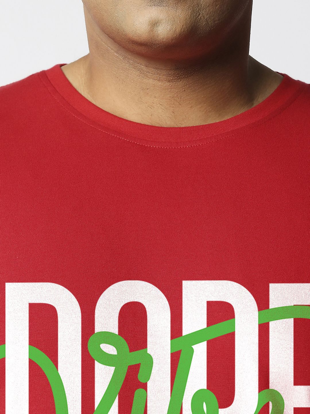 Bewakoof Plus Men Typography Printed Round Neck Cotton T-shirt - Image 2