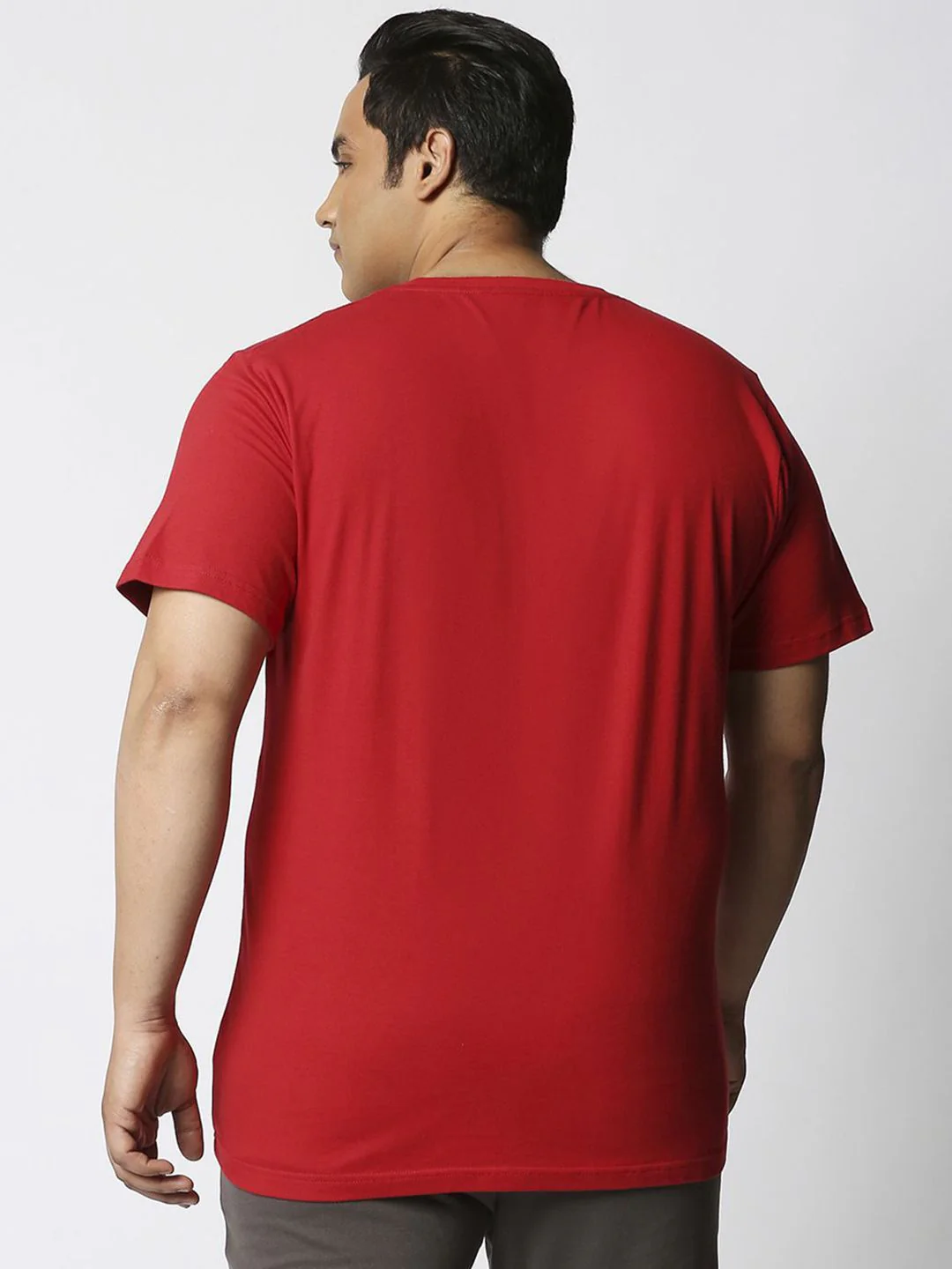 Bewakoof Plus Men Typography Printed Round Neck Cotton T-shirt - Image 5