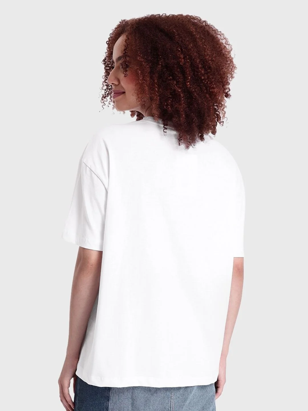 Bewakoof Printed Cotton Round Neck Oversized Casual T-shirt - Image 4
