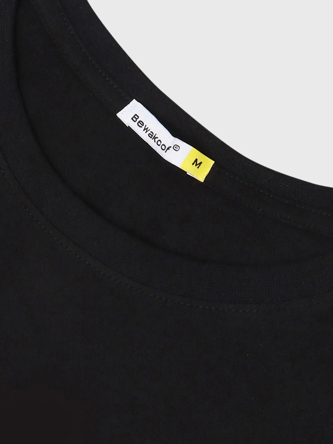 Bewakoof Pure Cotton Black Printed T-shirt - Image 4