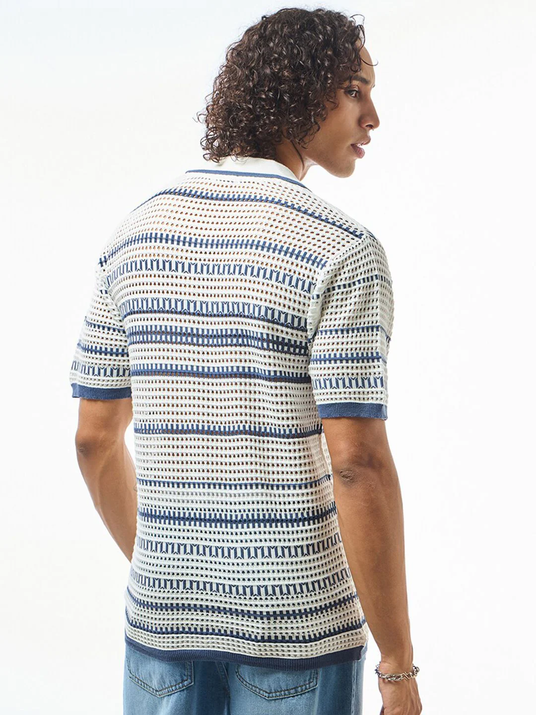 Bewakoof Self Design Cotton Sheer Casual Shirt - Image 5