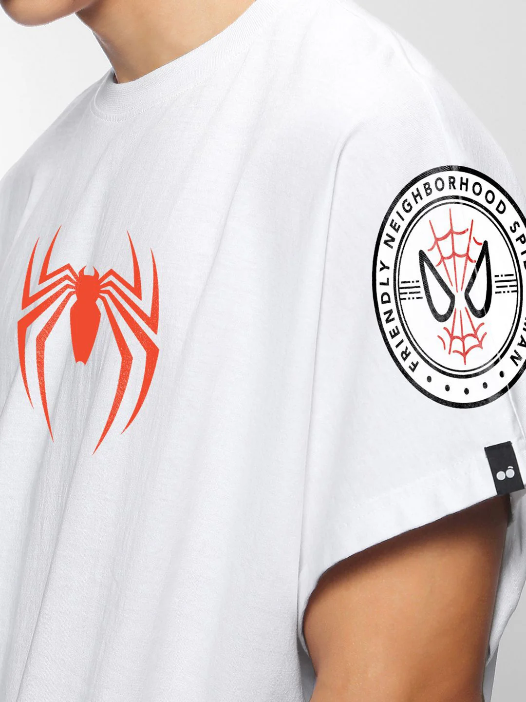 Bewakoof Spiderman  Printed Pure Cotton T-shirt - Image 6