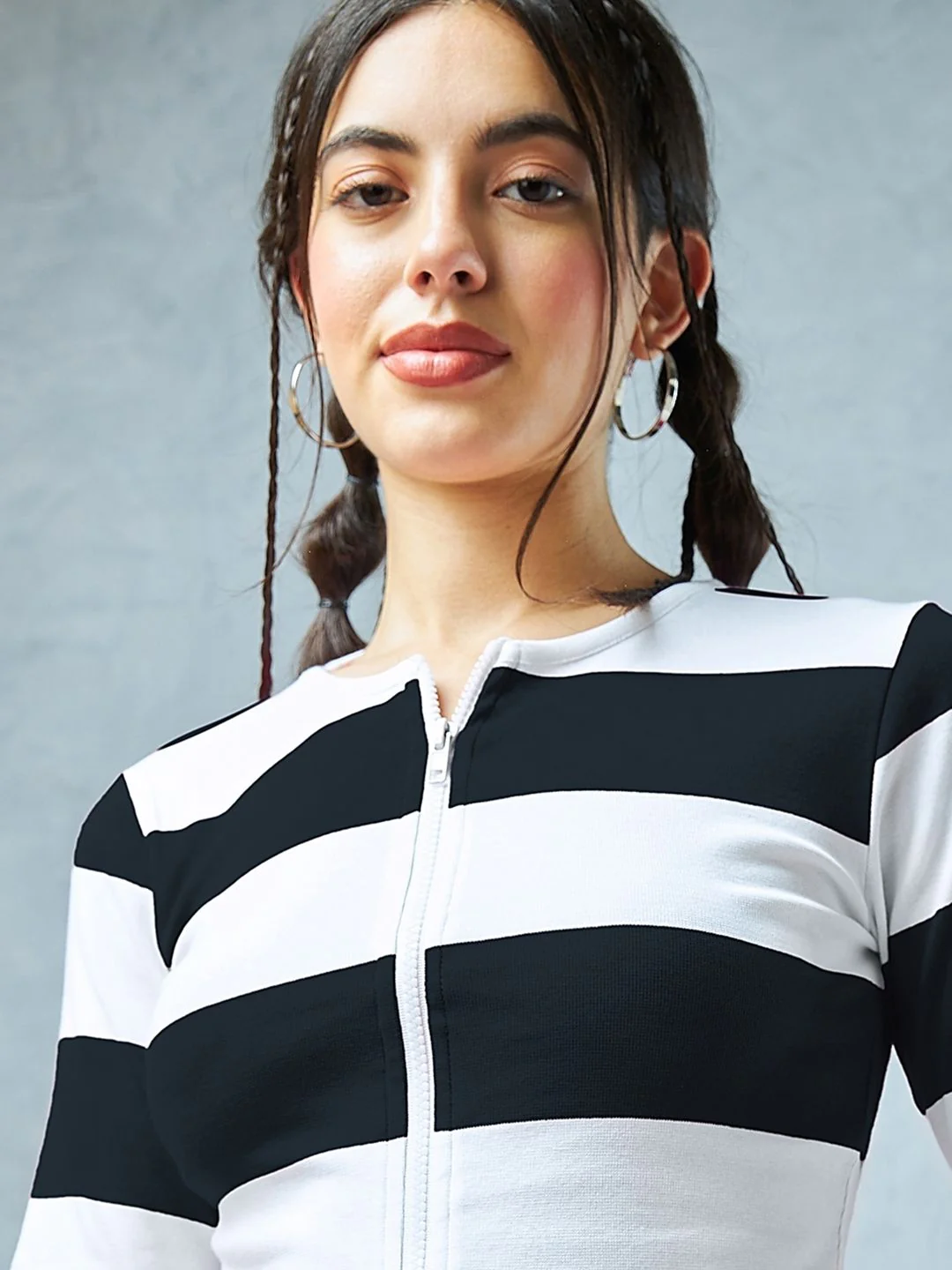 Bewakoof Striped Cotton Crop Top - Image 2