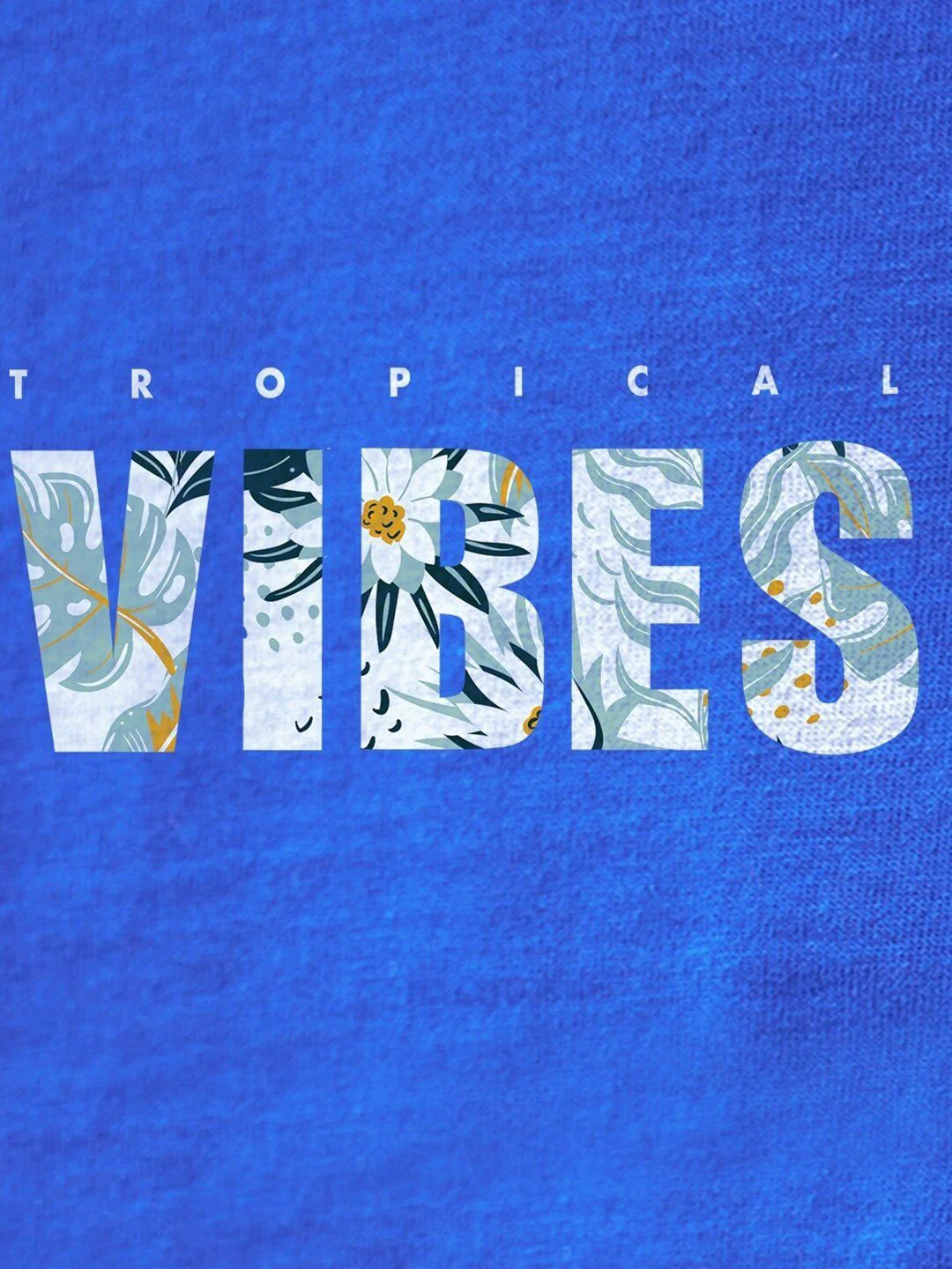 Bewakoof Tropical Vibes Printed Drop-Shoulder Sleeves Oversized Pure Cotton T-shirt - Image 7