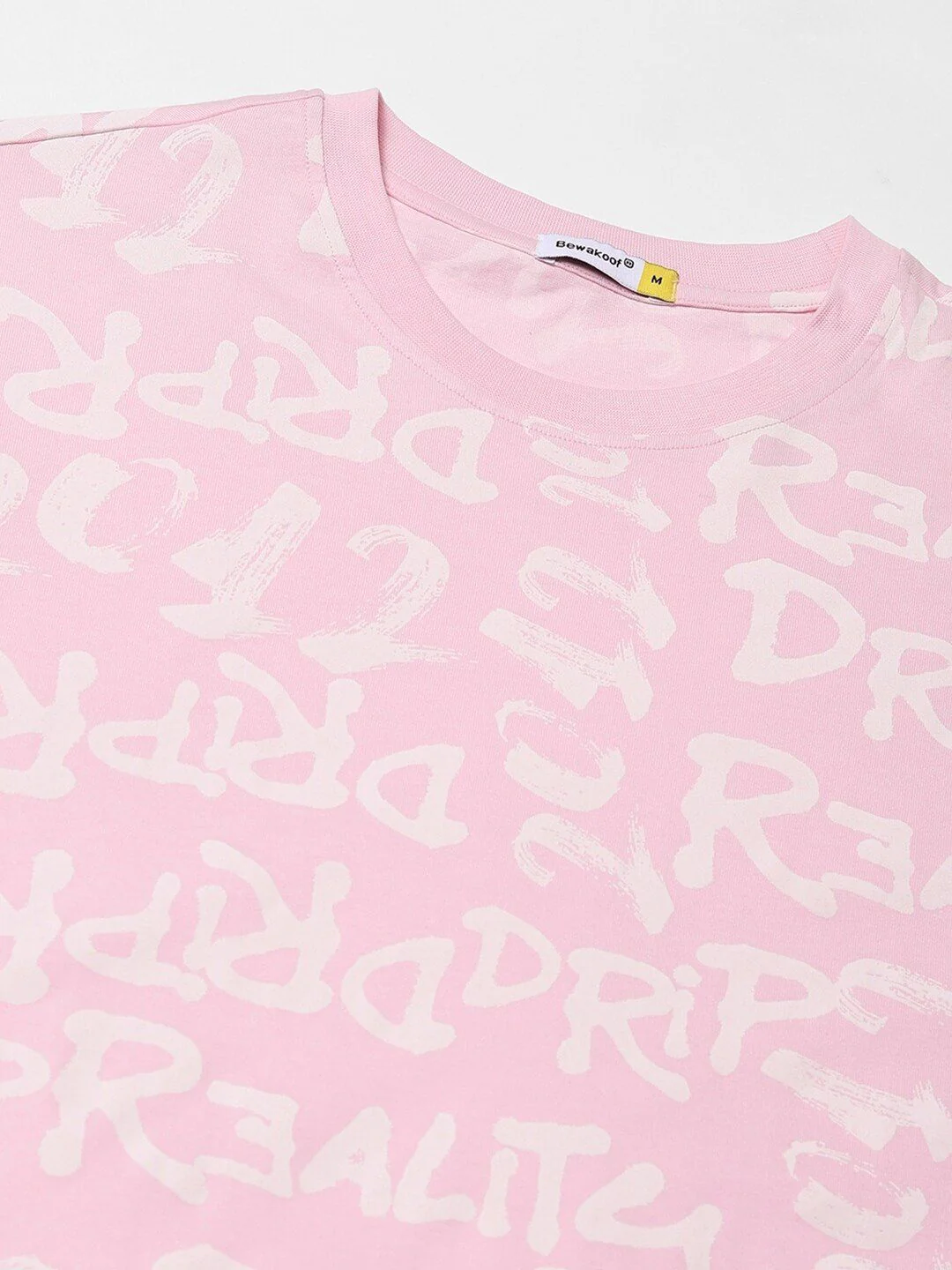 Bewakoof Typography Print Oversized Pure Cotton T-shirt - Image 6