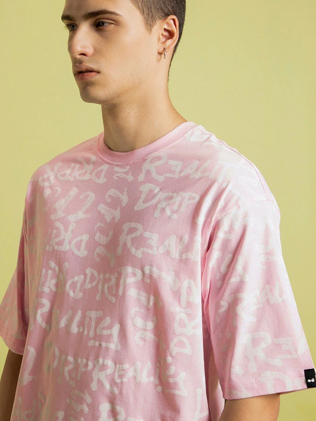 Bewakoof Typography Print Oversized Pure Cotton T-shirt - Image 2