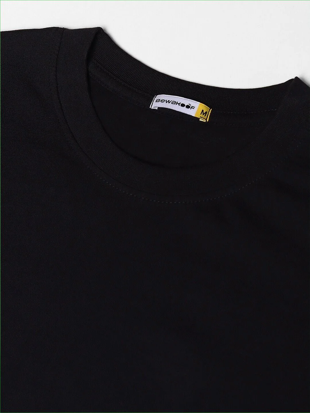 Bewakoof Typography Printed Drop-Shoulder Sleeves Oversized Cotton T-shirt - Image 6