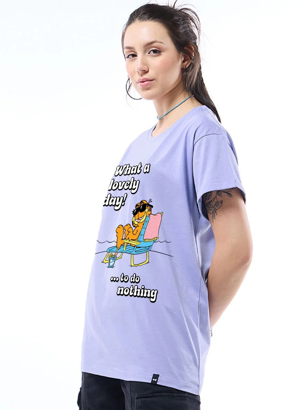 Bewakoof Women Garfield Printed T-shirt - Image 3