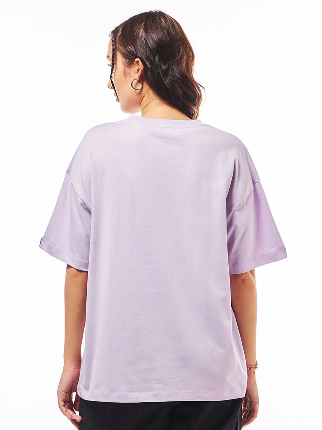 Bewakoof Women Graphic Printed Round Neck Pure Cotton Oversized Bambi T-shirt - Image 5