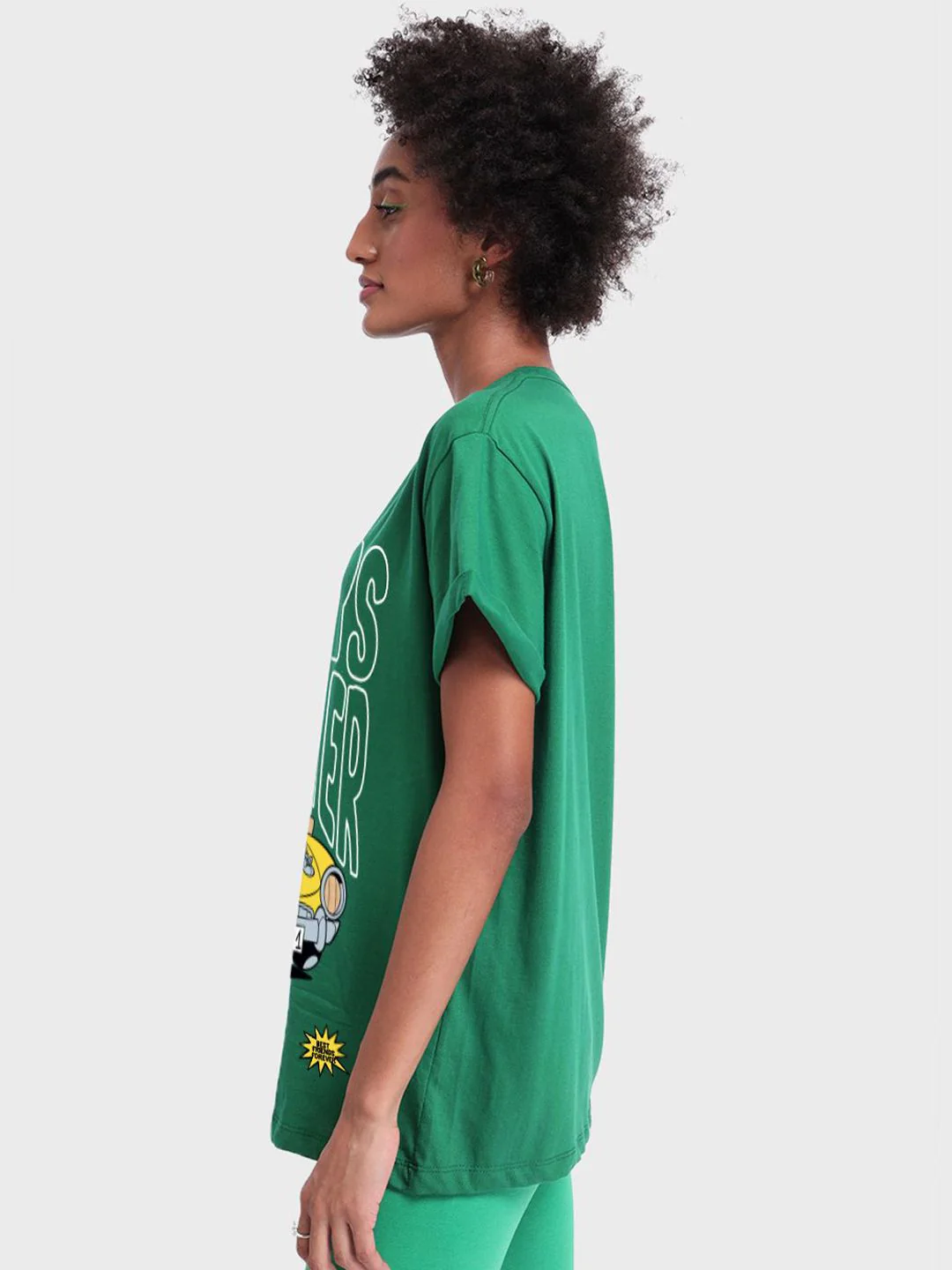 Bewakoof Women Graphic Printed Round Neck Cotton Relaxed Fit Tom & Jerry T-shirt - Image 3