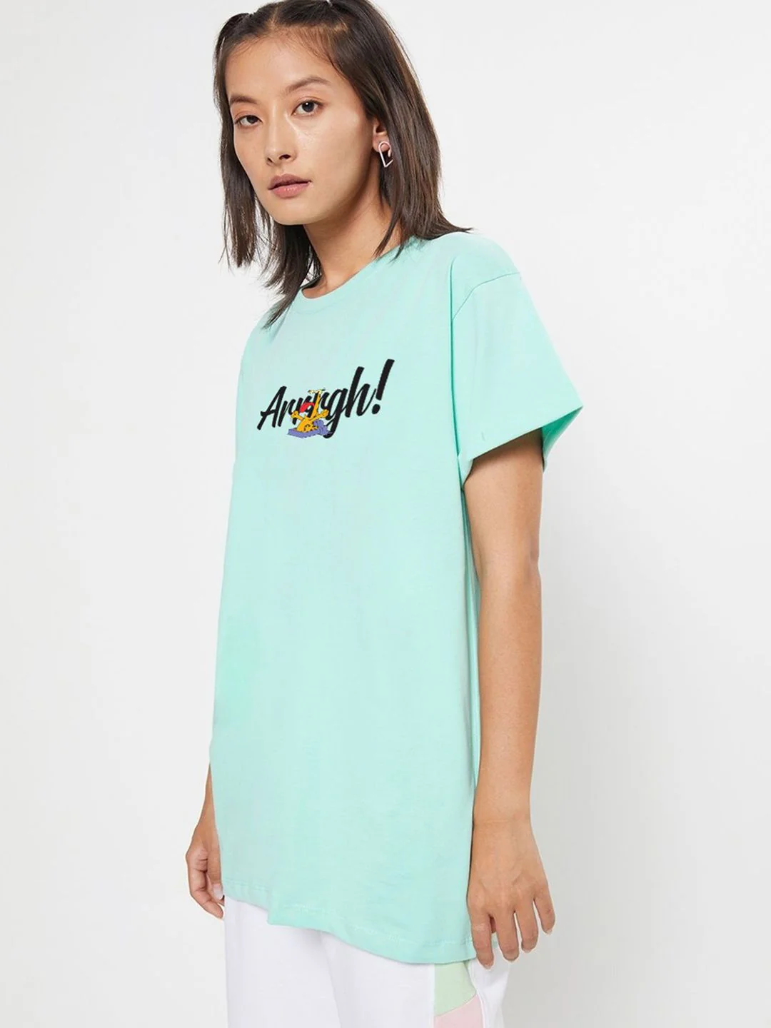 Bewakoof Women Garfield Comic Graphic Round Neck T-shirt - Image 5