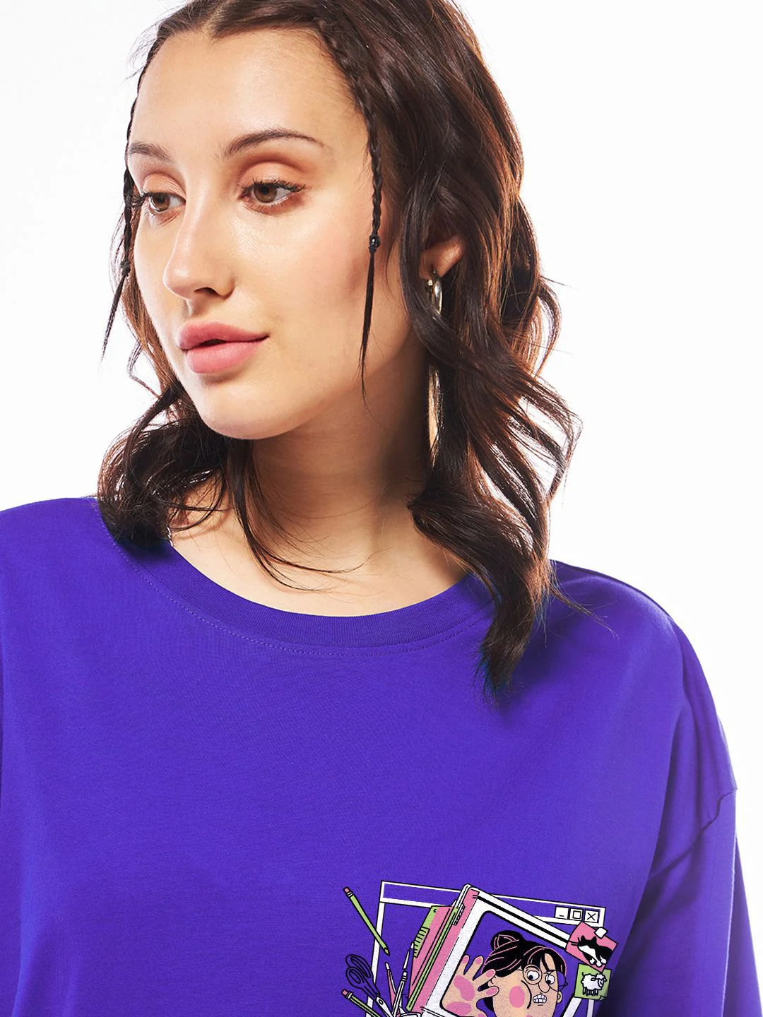 Bewakoof Women Printed Oversized T-shirt - Image 2