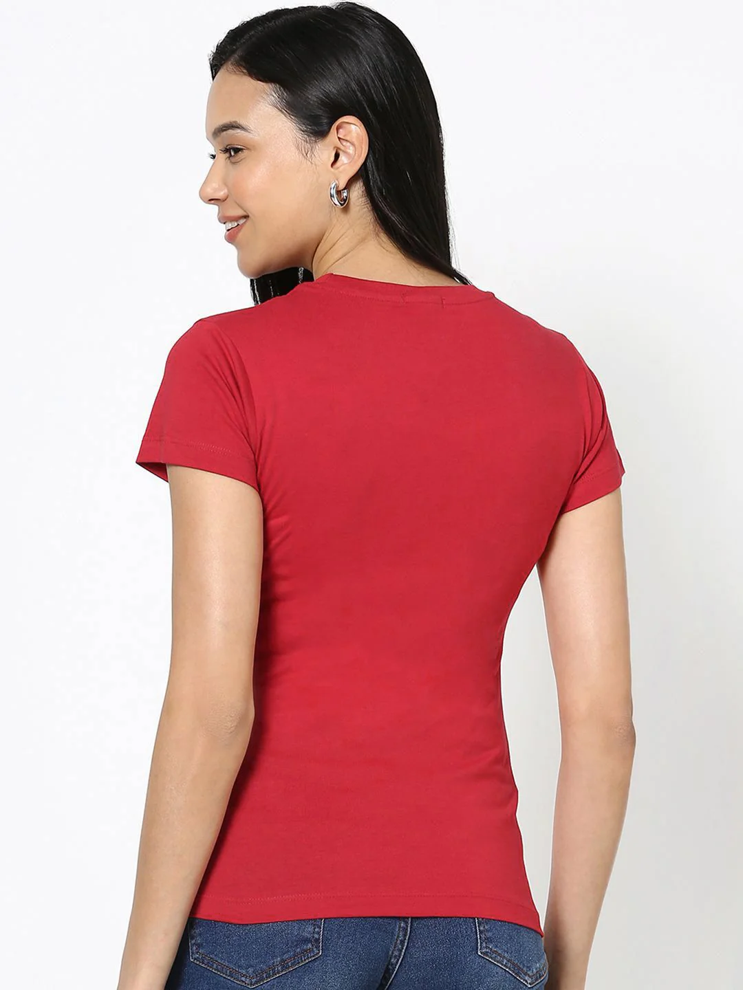 Bewakoof Women Typography Printed Round Neck Cotton Peanuts T-shirt - Image 4