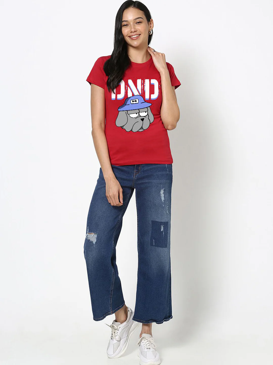 Bewakoof Women Typography Printed Round Neck Pure Cotton T-shirt - Image 11
