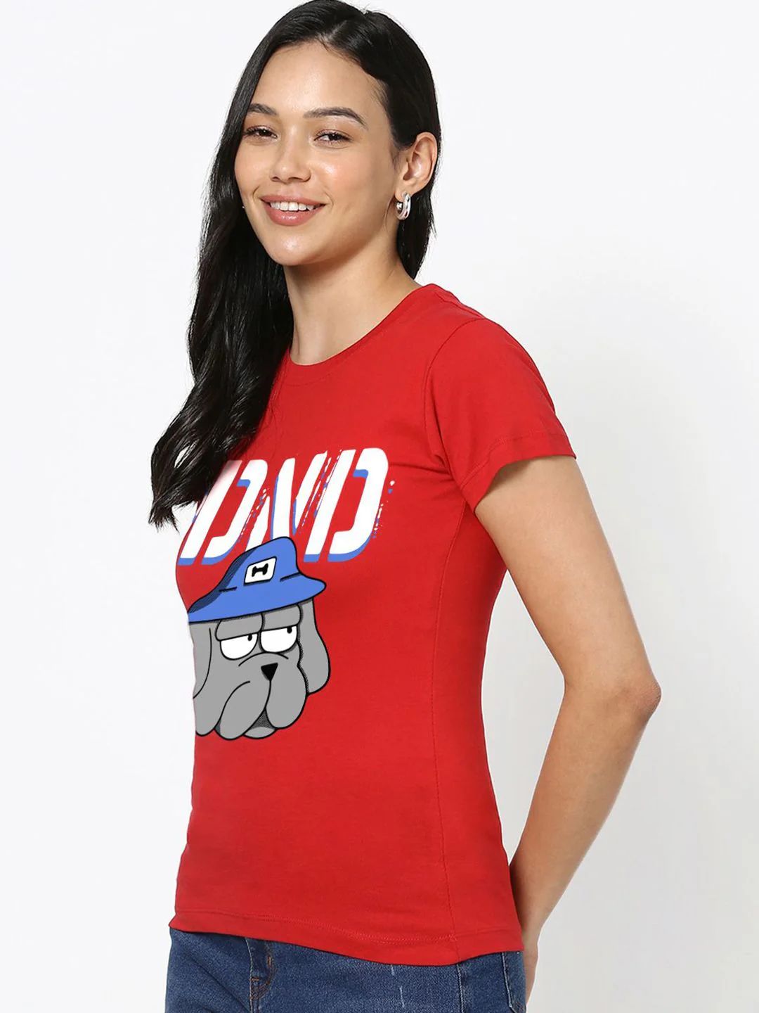 Bewakoof Women Typography Printed Round Neck Pure Cotton T-shirt - Image 3