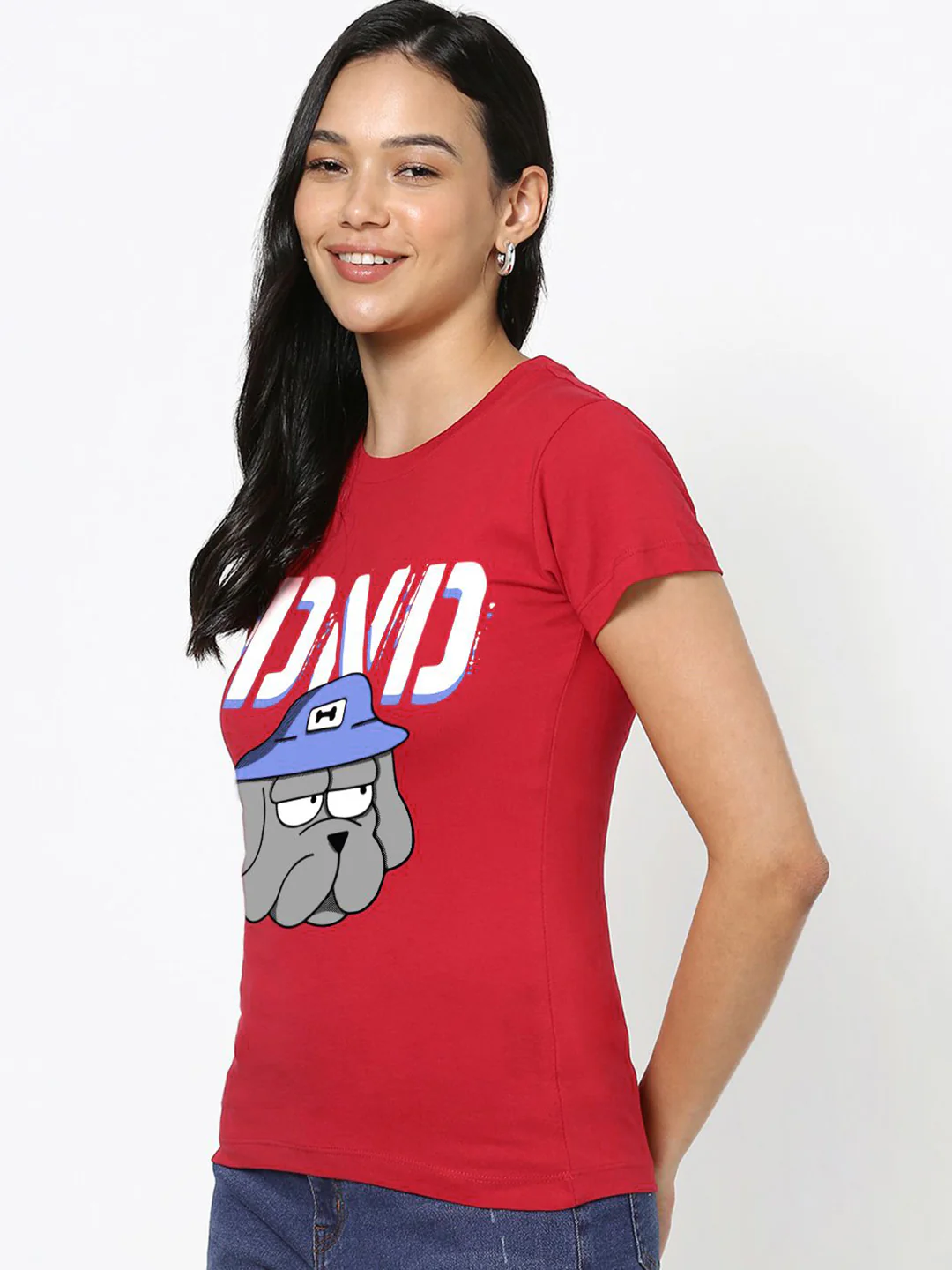 Bewakoof Women Typography Printed Round Neck Pure Cotton T-shirt - Image 9