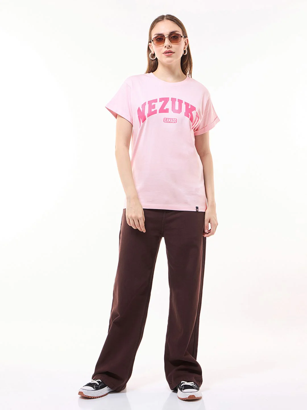 Bewakoof Women Typography Printed Round Neck Pure Cotton Relaxed Fit T-shirt - Image 4