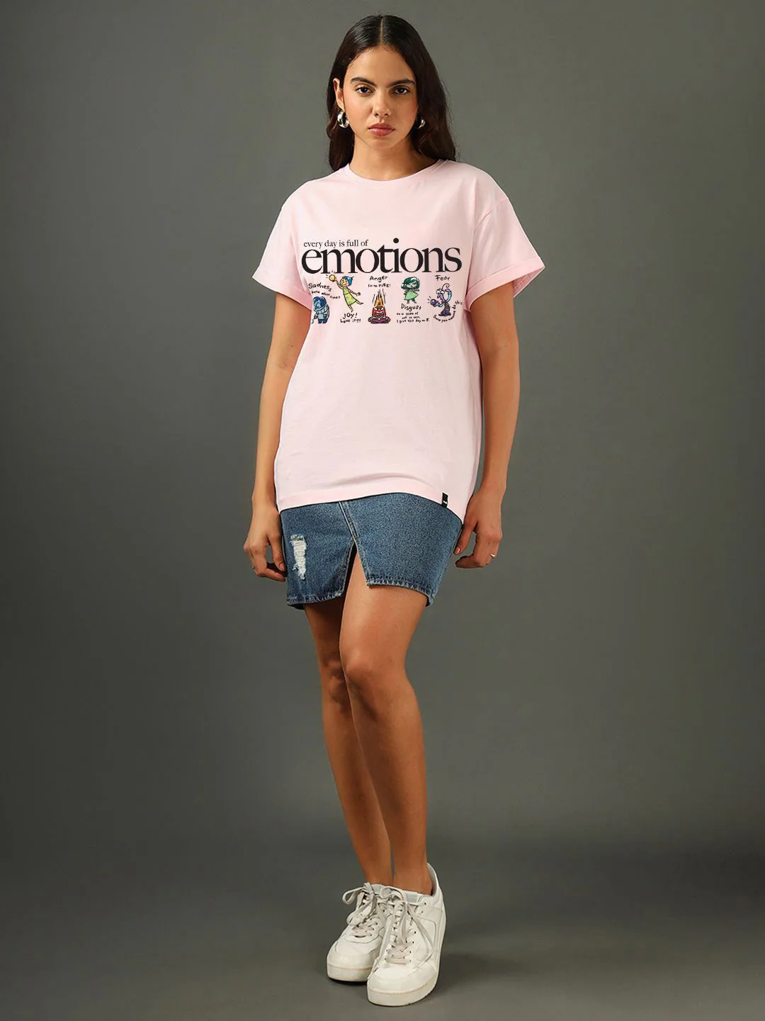 Bewakoof Women Typography Printed Round Neck Pure Cotton Relaxed Fit T-shirt - Image 4
