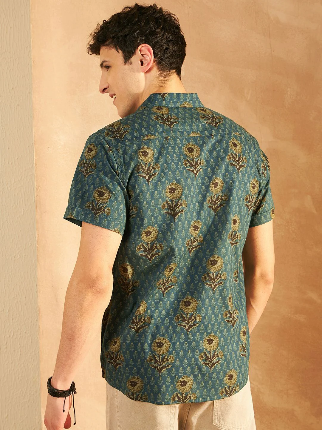 Block Printed Oversized Lightweight Casual Shirt - Image 5