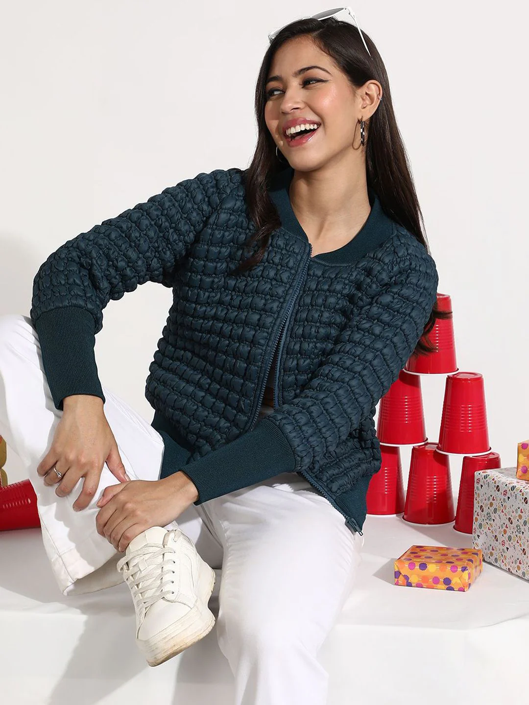 Campus Sutra  Lightweight Quilted Jacket
