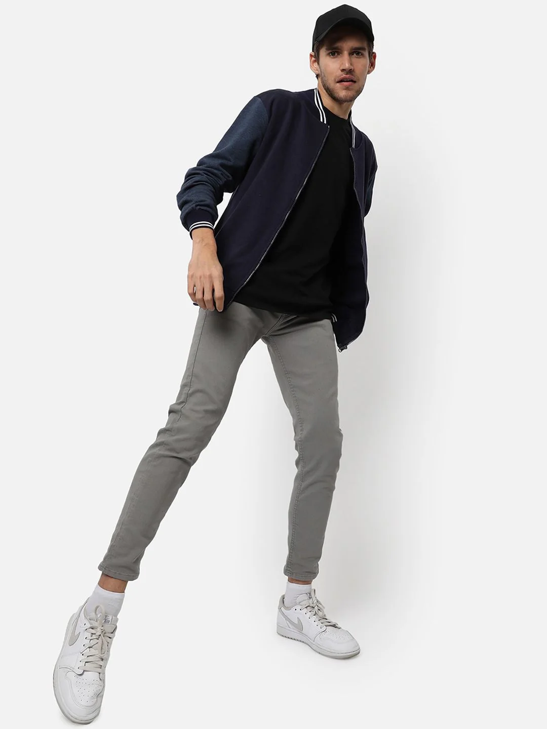 Campus Sutra Men Blue Solid Casual Jacket - Image 4