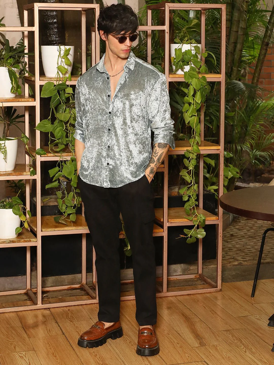 Campus Sutra Men Comfort Opaque Casual Shirt - Image 4