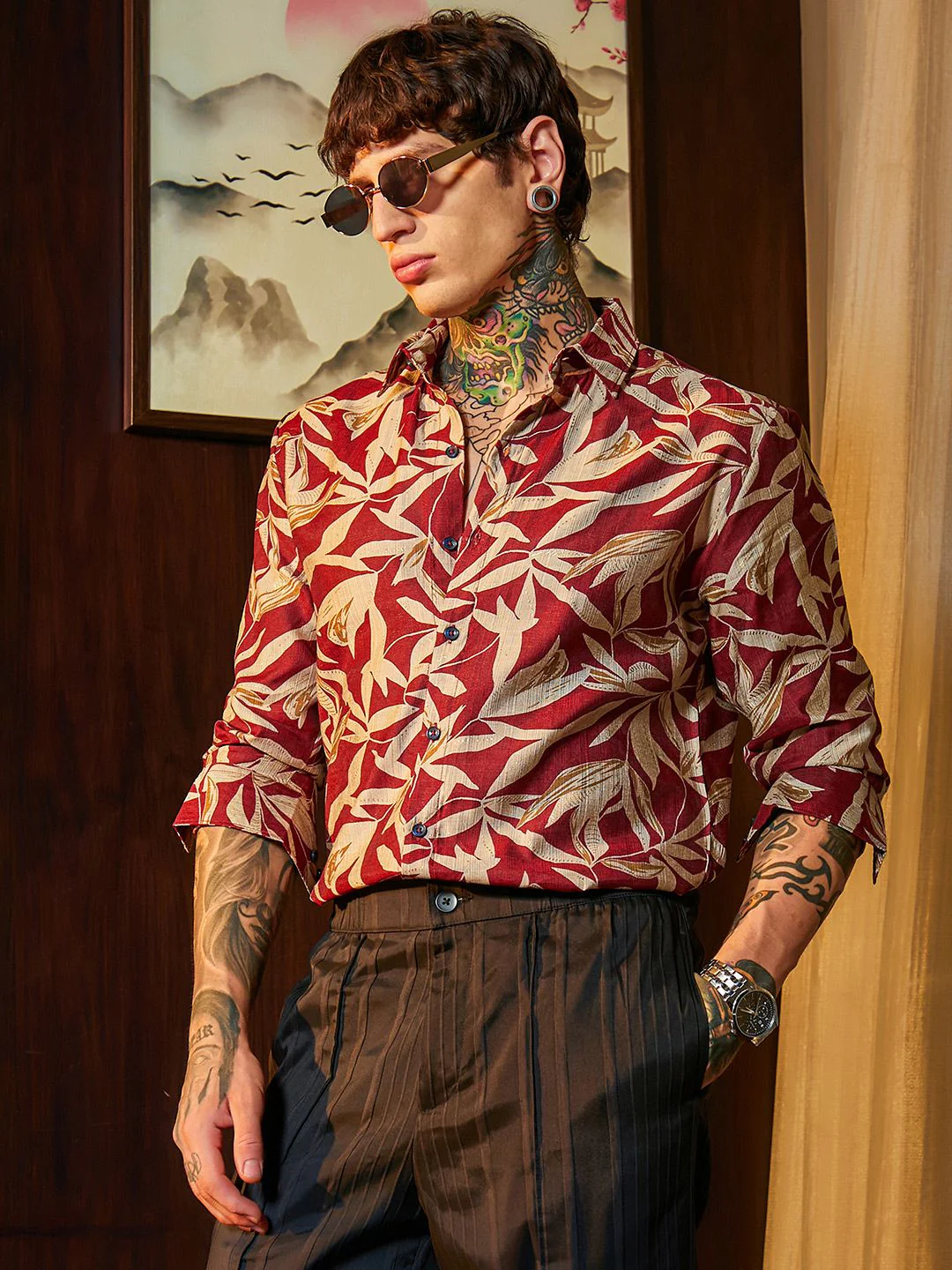 Campus Sutra Men Comfort Printed Casual Shirt