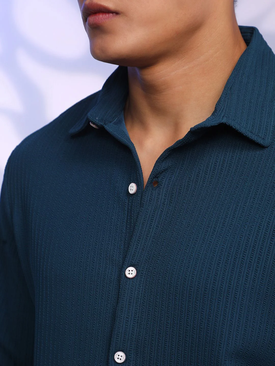 Campus Sutra Men Comfort Spread Collar Striped Casual Shirt - Image 2