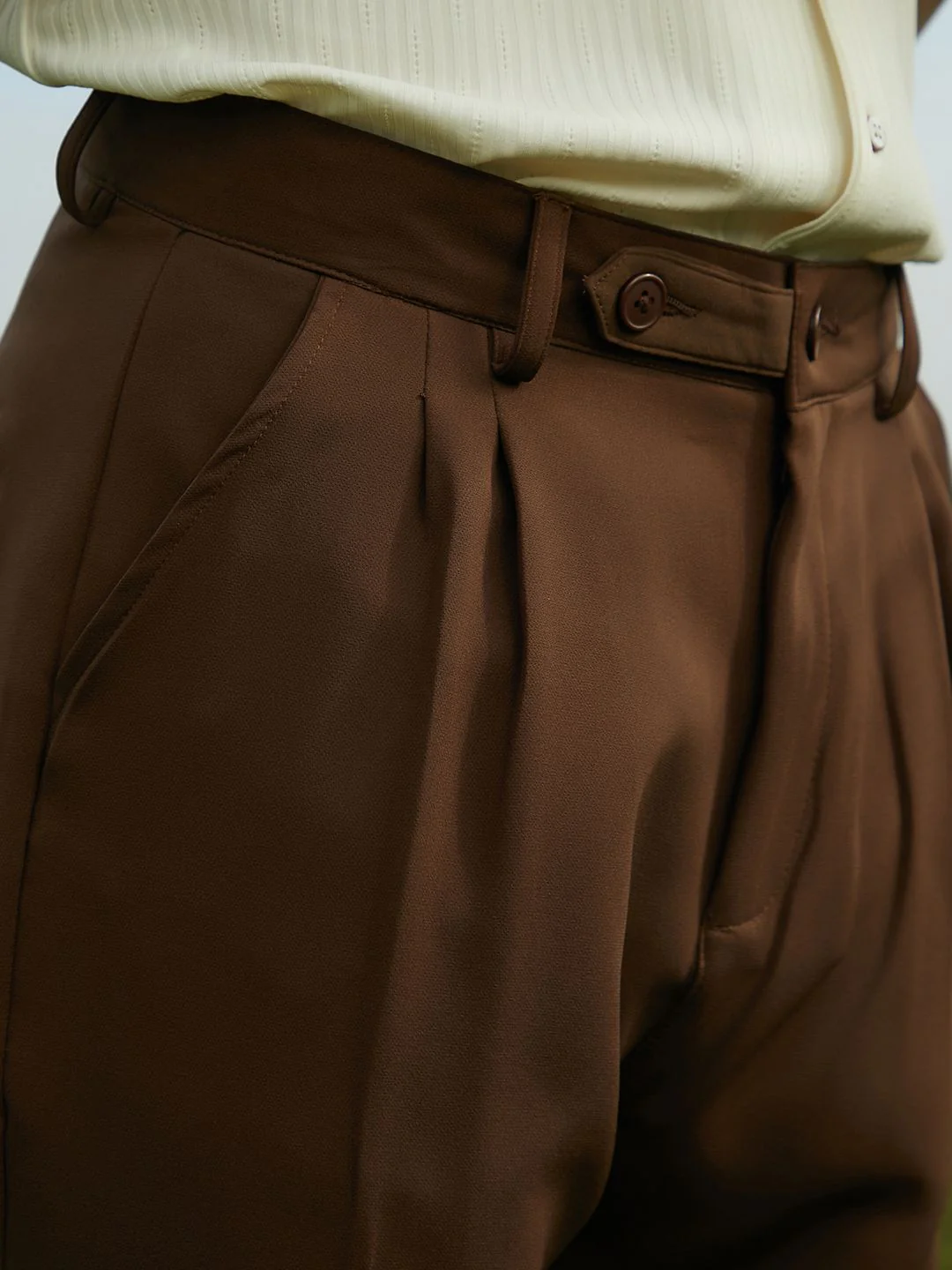 Campus Sutra Men Cotton Mid-Rise Relaxed Trouser - Image 6