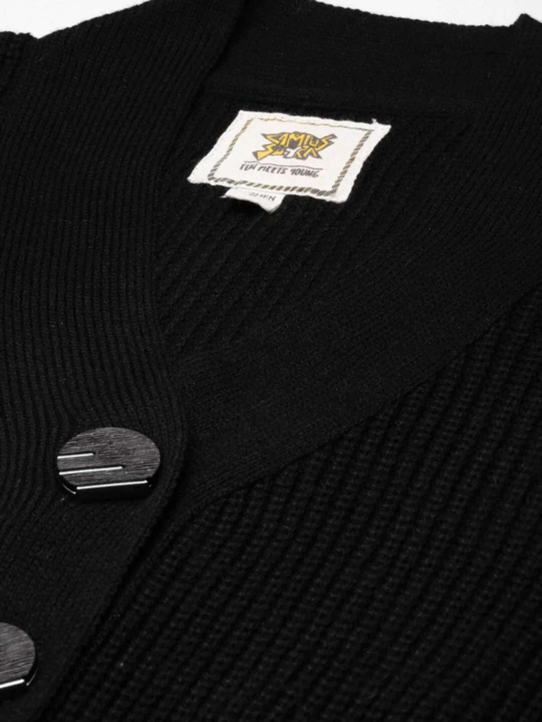 Campus Sutra Self Design Cable Knit Cardigan - Image 2