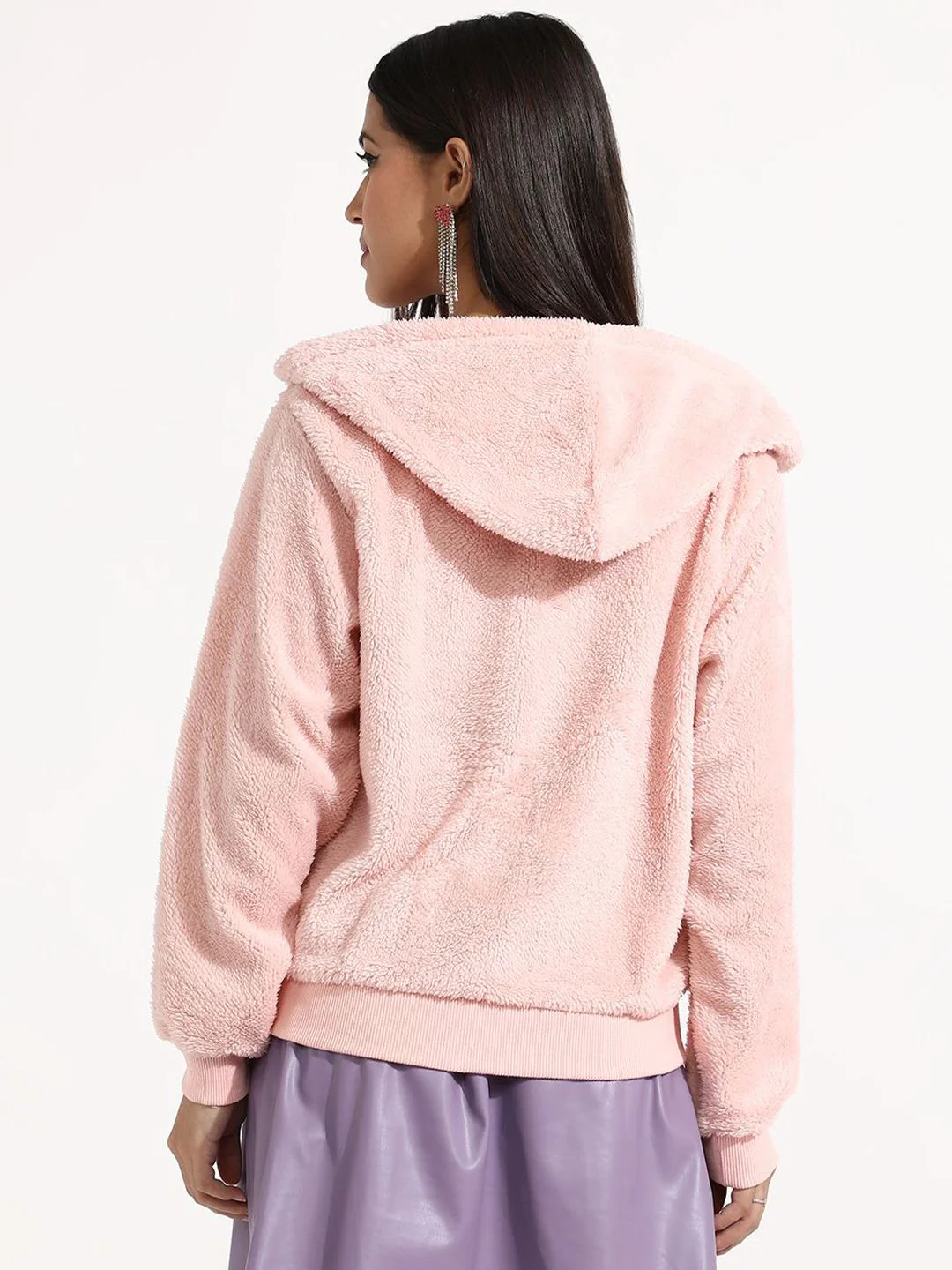 Campus Sutra Women Cotton Hooded Sweatshirt - Image 5