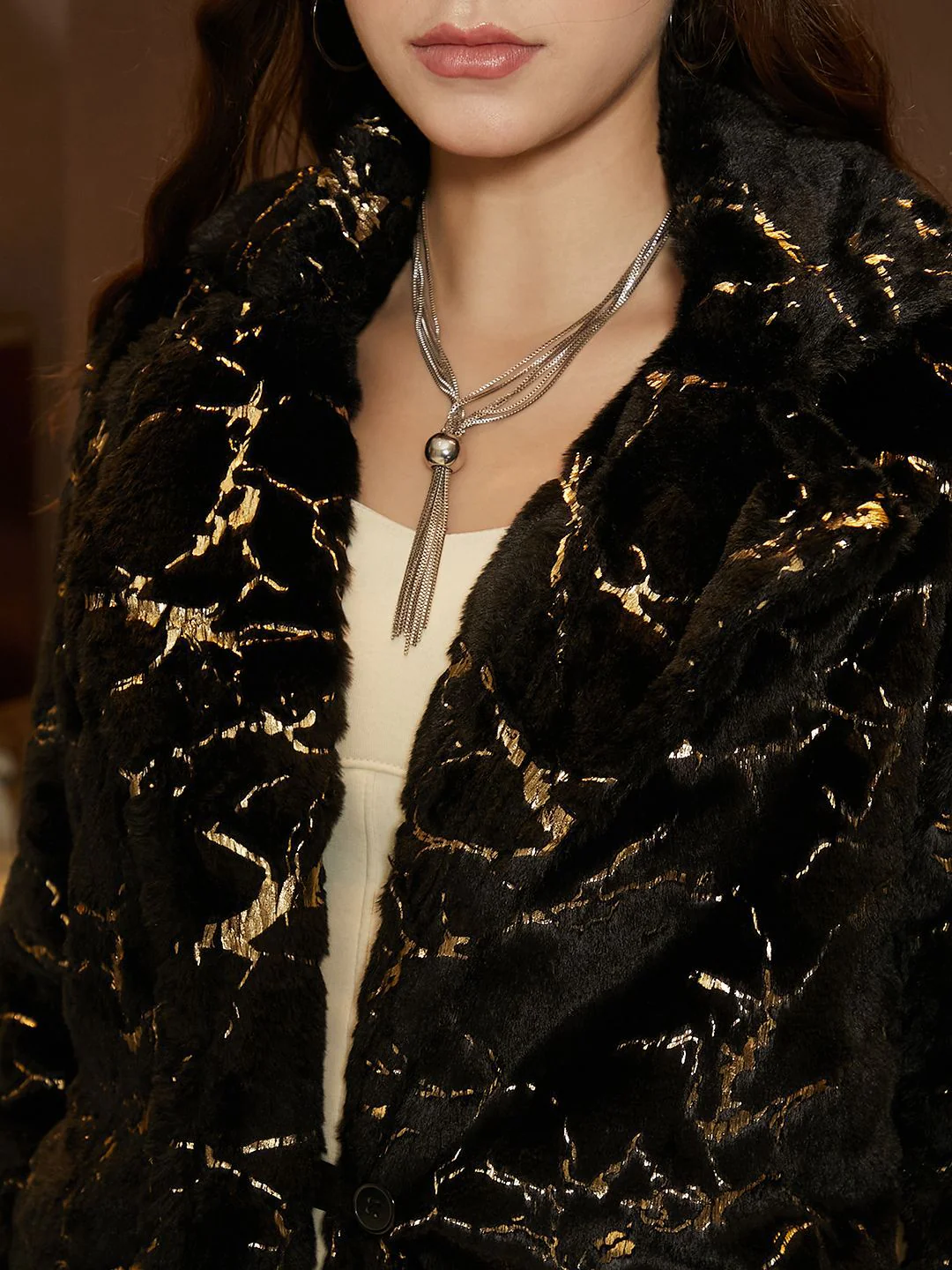 Campus Sutra Women Mock Collar Self Design Casual Tailored Jacket - Image 2