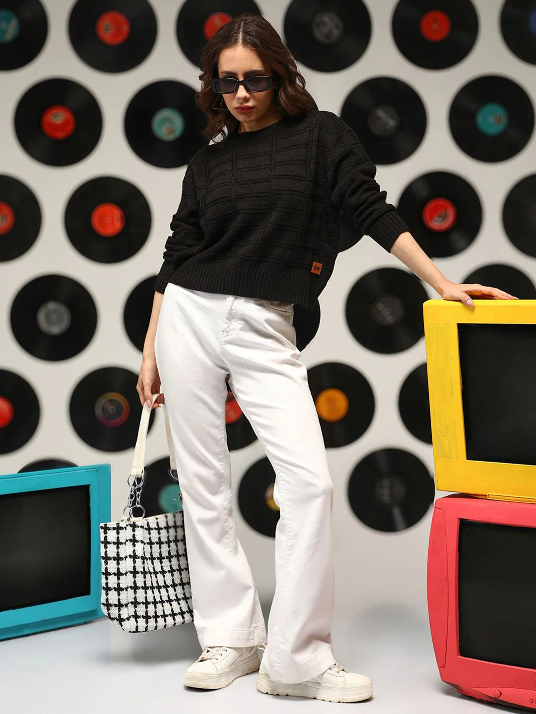Campus Sutra Women Pullover Sweaters - Image 4