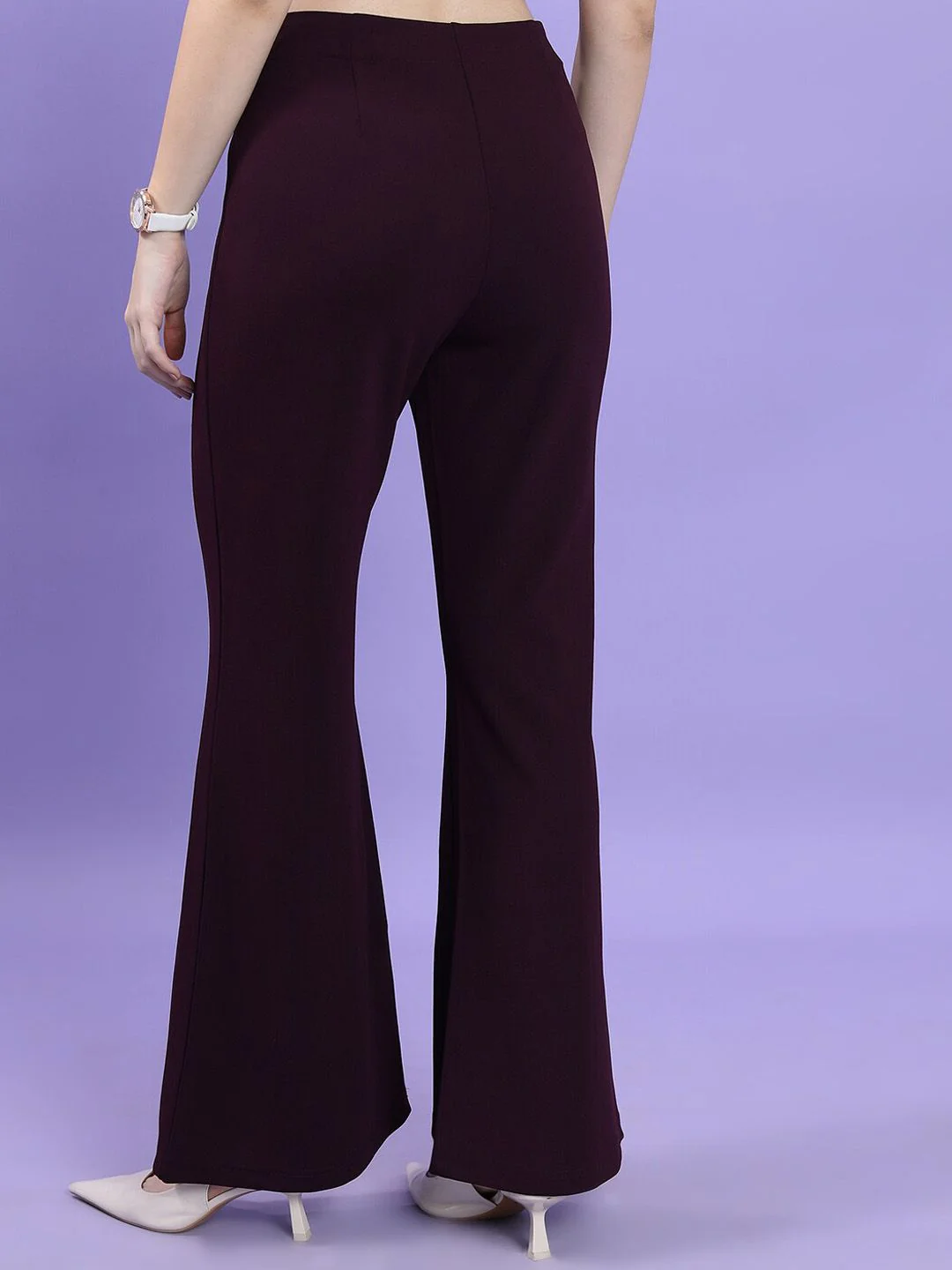 CHIC BY TOKYO TALKIES Women Flared High Rise Bootcut Trouser - Image 5