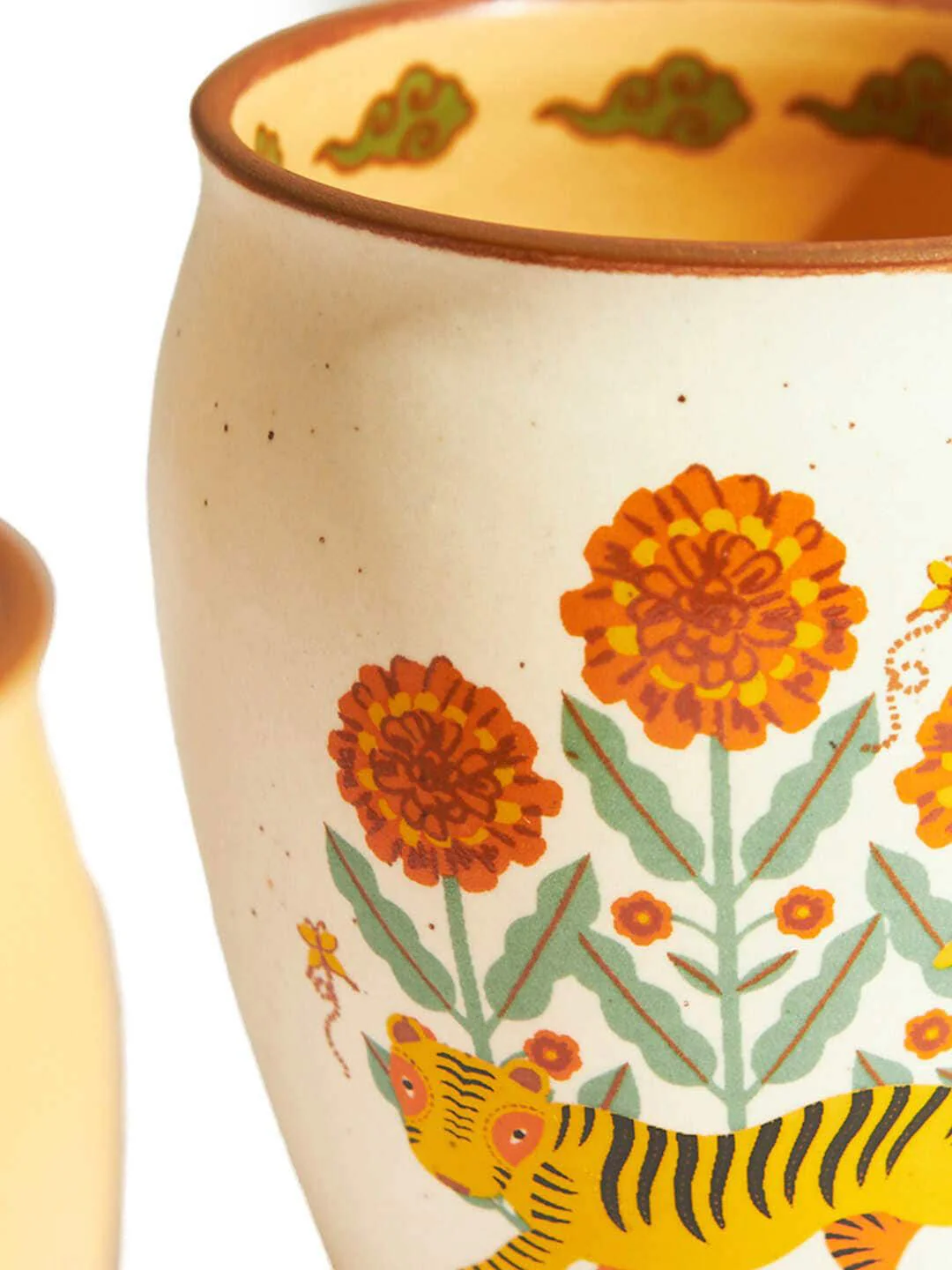 Chumbak Yellow 4 Pieces Marigold Printed Kulhad Gift Sets - Image 7
